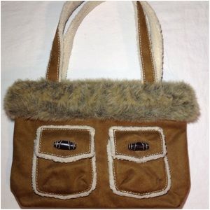 Bath & Body Works Faux Suede Handbag